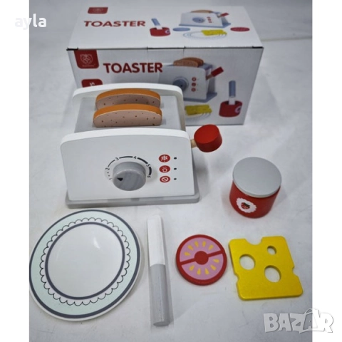 Тостер с аксесоари от дърво