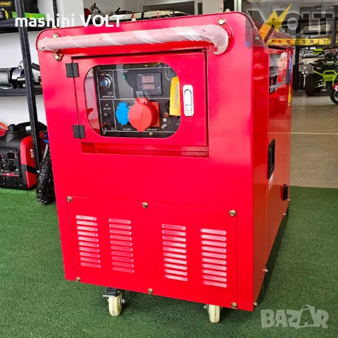 Генератор за ток 12.5kW, бензинов, обезшумен, комбиниран трифазен/монофазен, BULLMAX, връзка с ATS, снимка 3 - Генератори - 48296339