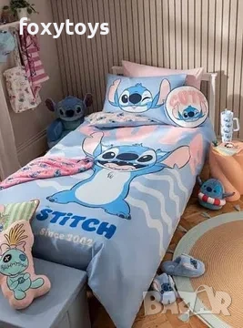 Единичен спален комплект от две части Disney Stitch, Стич, George