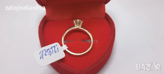 Нов-Годежен-Златен пръстен-3,10гр/14кр, снимка 6 - Пръстени - 48204719