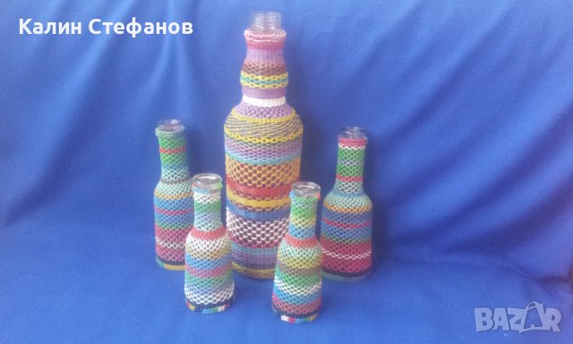2 юзчета 50 мл, 2 100 мл и бутилка с оплетка, снимка 1