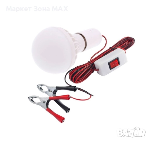 Преносима LED лампа 18W с кабел и щипки
