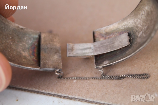 Дамска сребърна гривна , снимка 7 - Гривни - 53877488