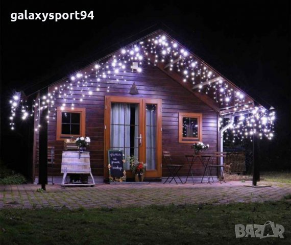 LED Бели висящи Немигащи Висулки 3 х 70см 19.99лв Опция снаждане