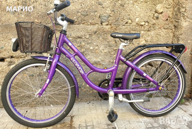 Алуминиев Детски велосипед 20 цола 3 вътрешни скорости Kildemoes girl, снимка 1