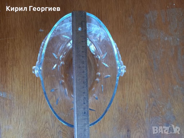Стъклена  фруктиера  , снимка 4 - Други - 36618429