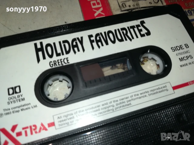 HOLIDAY FAVORITES GREECE-ORIGINAL TAPE 1708251927, снимка 8 - Аудио касети - 51395423