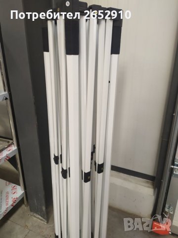 Сгъваеми шатри 3×3м СУПЕР ЛУКС Хармоника Метална конструкция гумирано платнищеТОПЦена 219лв/111,97€, снимка 18 - Къмпинг мебели - 36823752