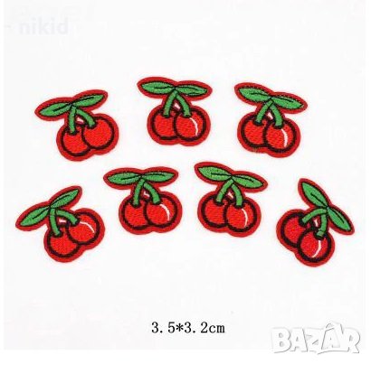 черешки апликация за дреха дрехи самозалепваща се нашивка нашивки