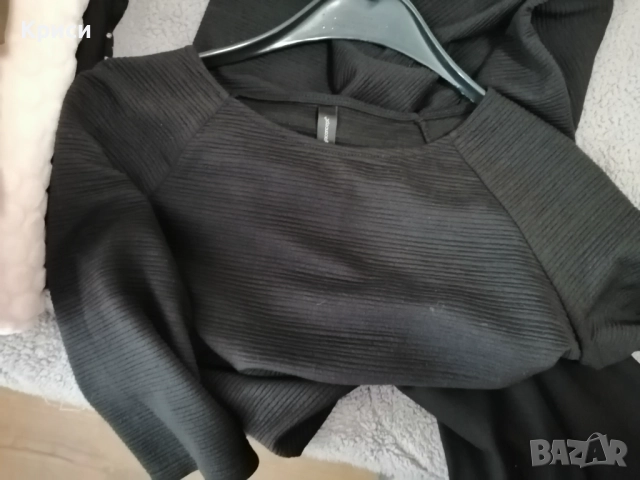 Черна плътна официална рокля , снимка 2 - Рокли - 52696618