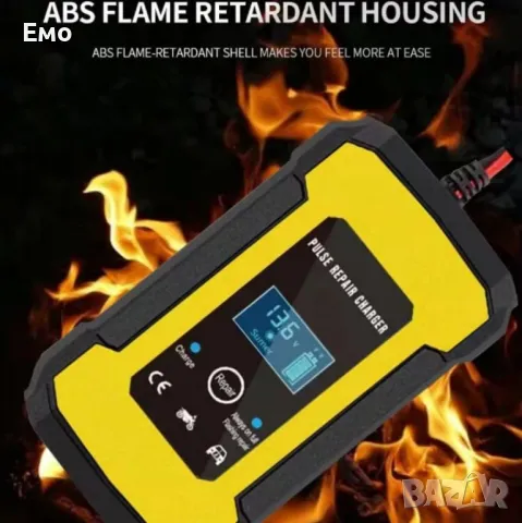 Интелигентно 2в1 зарядно - Токоизправител за акумулатор с температурен детектор и импулсни режими, снимка 5 - Друга електроника - 47365353