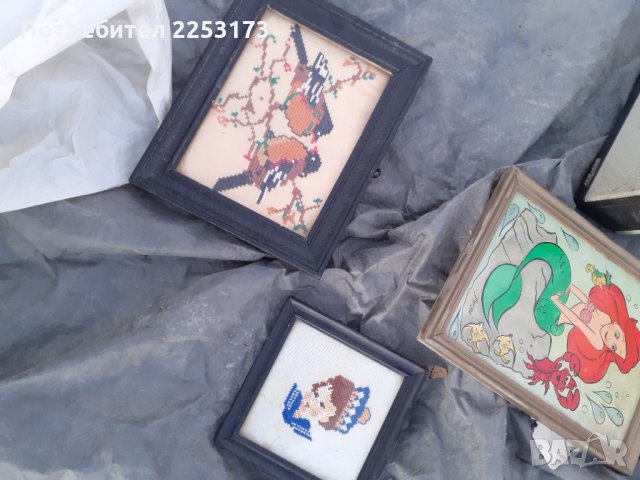 Два стари гоблена в рамки лот, снимка 1