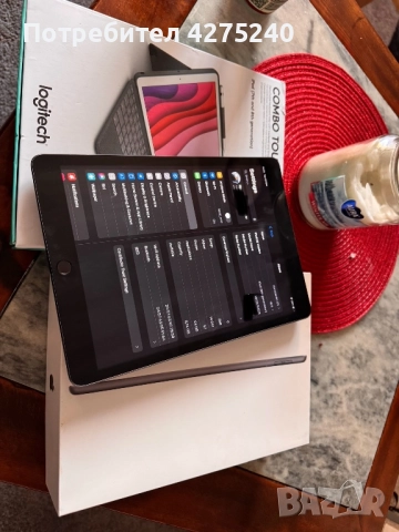 Ipad gen 9 + logitech combo touch, снимка 4 - Таблети - 52885256