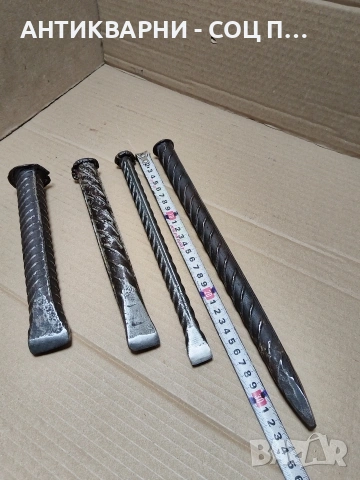 Комплект Соц Стари Клинове Секачи Шило Общо Тегло 2.600кг. НОМЕР 66., снимка 11 - Антикварни и старинни предмети - 54010501