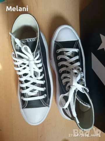 Нови Converse Chuck Taylor All Star Move Platform Leather, снимка 2 - Кецове - 55836966