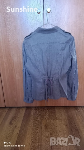 Дамско вталено сако EDEIS - 100% лен, снимка 4 - Сака - 51625566