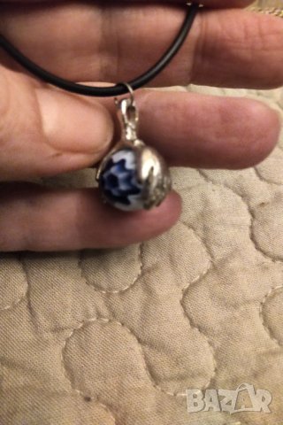  Ръчно изработено сребърно колие РАЗПРОДАЖБА, снимка 4 - Колиета, медальони, синджири - 35010495