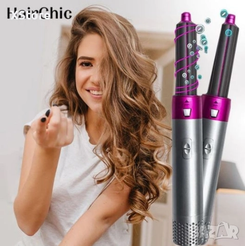 Маша за коса с 5 приставки, снимка 5 - Маши за коса - 52588846