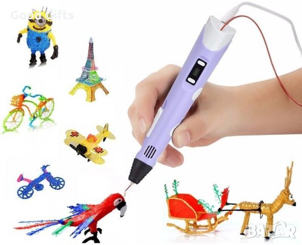 Писалка за 3D рисунки и фигурки 3D Pen-2 Draw your Dream, снимка 5 - Рисуване и оцветяване - 29529870