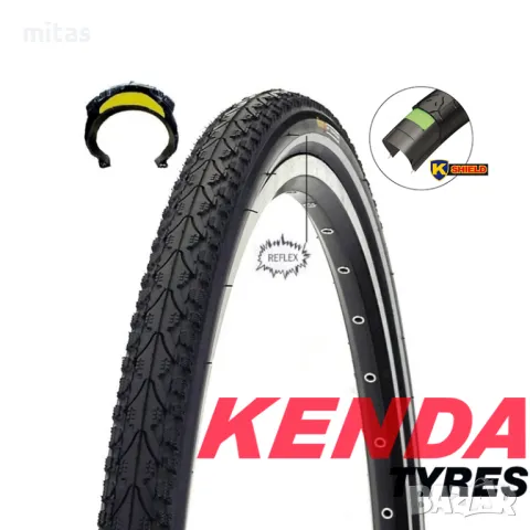 Велосипедна гума KENDA Khan (28x1.75) K-Shield, RS, Защита от спукване