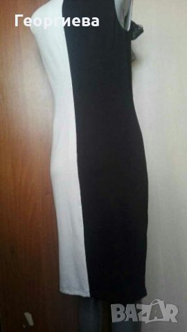 Рокли в черно и бяло В ПРОМОЦИЯ 👗🍀M,M/L и L, L/XL👗🍀арт.827, снимка 4 - Рокли - 30192999