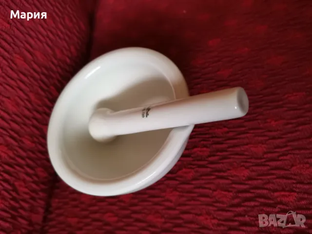  Rosenthal Technik Germany порцеланово хаванче с пестик, снимка 7 - Антикварни и старинни предмети - 48940472