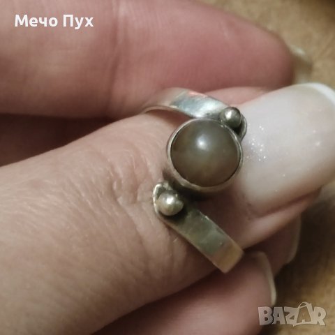 Сребърен пръстен (204), снимка 5 - Пръстени - 44230986