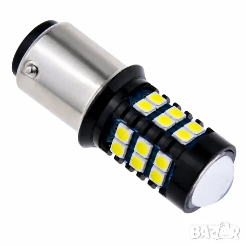 LED крушки 1156 BA15S бели 6000K 24V 2 броя, снимка 2 - Аксесоари и консумативи - 55864860