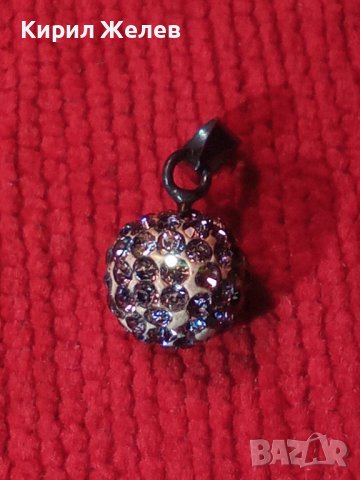 ФИНО СРЕБЪРНО КРИСТАЛНО ФЕШЪН АРТ МЕДАЛЬОНЧЕ СРЕБРО 925 ТОПЧЕ 32591