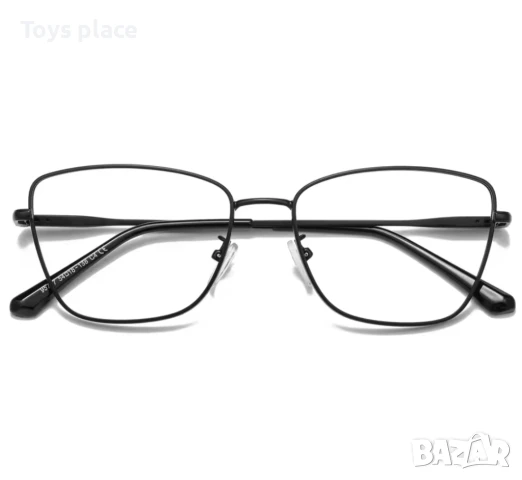 Нова олекотена метална рамка за диоптрични очила Черна