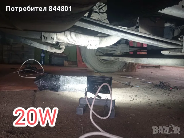 Професионален строителен LED прожектор 50W със стоманена стойка 

, снимка 3 - Други инструменти - 55994092