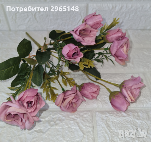 Изкуствени текстилни цветя, снимка 3 - Изкуствени цветя - 44745161