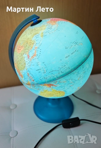 Светещ глобус 25 см. Страхотен!, снимка 4 - Ученически пособия, канцеларски материали - 53147085