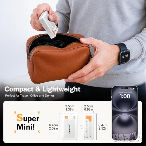 Lemorele Безжичен USB C предавател и приемник, 164FT/50M, 5G HDMI, снимка 7 - Кабели и адаптери - 53381864