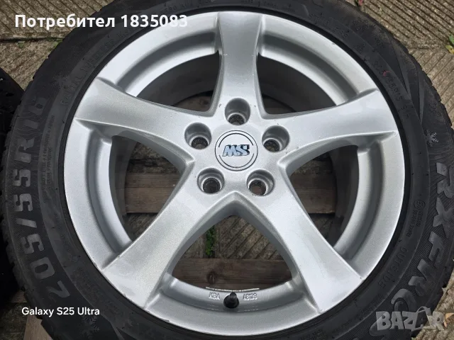 Лети джанти 16ки 5х108 Borbet + зимни гуми 205/55/16 RoadX, снимка 7 - Гуми и джанти - 56246312