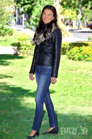 дамско яке естествена кожа