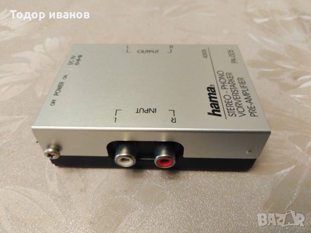 Hama-stereo phono pre-amplifier pa-005, снимка 4 - Грамофони - 31800820