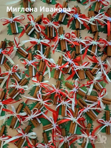 Коледни и новогодишни късмети с канелени пръчици , снимка 4 - Коледни подаръци - 34992759