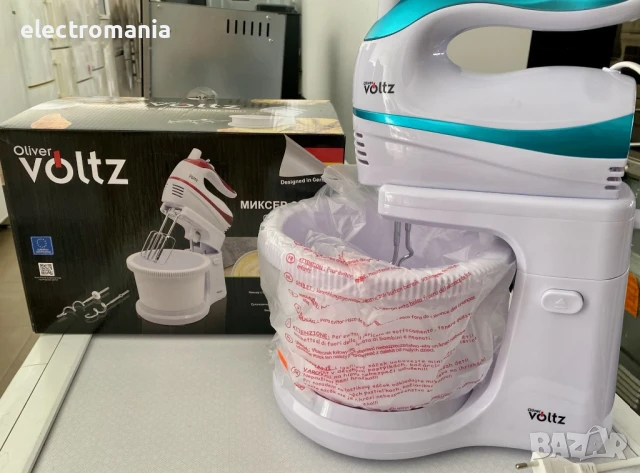 миксер с въртяща се купа Oliver Voltz OV51115H, снимка 3 - Миксери - 51427691