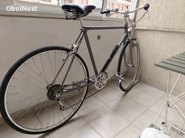 Класически градски велосипед с оригинално седло Brooks B66 S- ретро стил, отлична форма, снимка 3 - Велосипеди - 52368041