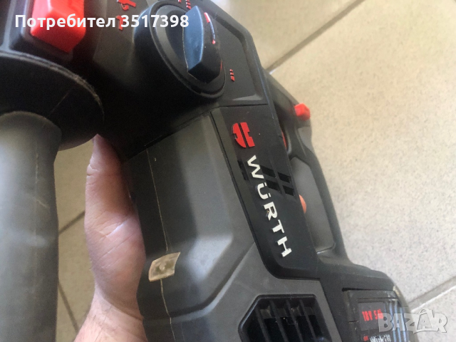 Акумулаторен перфоратор Wurth, снимка 9 - Бормашини - 44786878