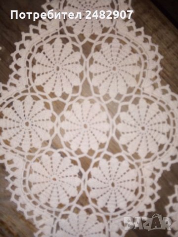 Дантелен комплект за сервиране от 3 части, снимка 3 - Декорация за дома - 29399185