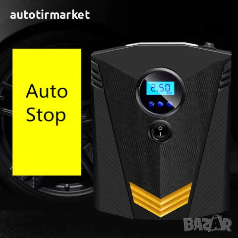 Компресор за кола дигитален в куфар 12V, 120 W – T417, снимка 2 - Аксесоари и консумативи - 56054497