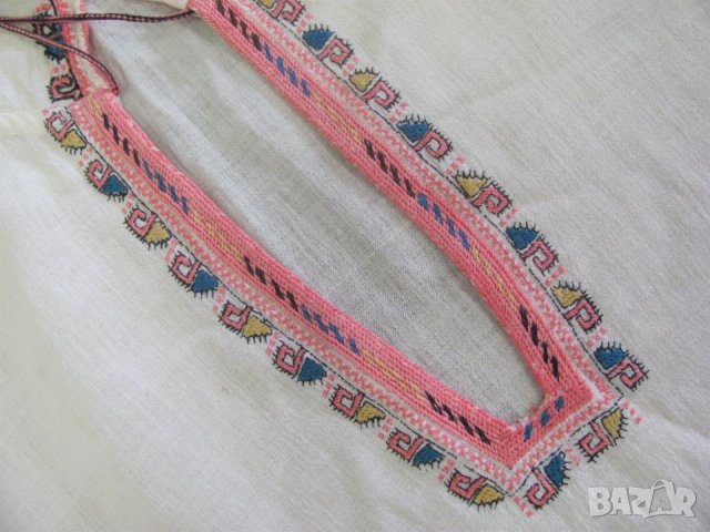 19 век Фолк Арт Детски Костюм ръчна бродерия, снимка 10 - Антикварни и старинни предмети - 35196381