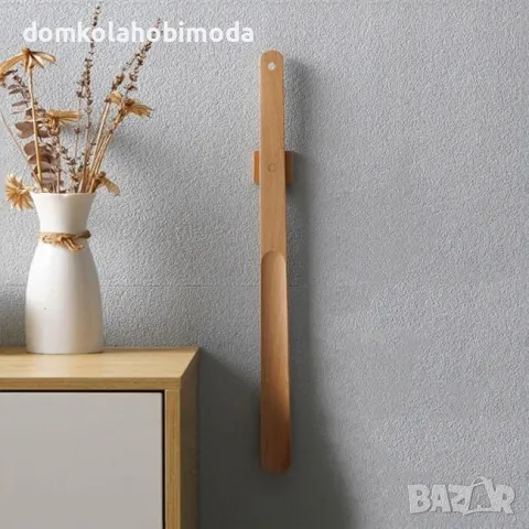  Обувалка с магнитна поставка за стена, 54 см, Дърво 