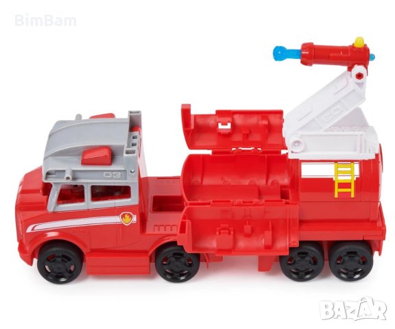 Paw Patrol Marshall Big Truck Pups - голяма пожарна кола Маршал Rescue Truck / ORIGINAL, снимка 3 - Коли, камиони, мотори, писти - 40377573