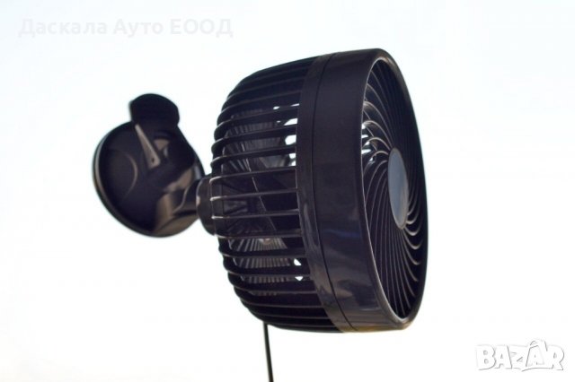 Вентилатор Ураганен Вятър за кола бус камион 11см с вендуза 12V и 24V, снимка 2 - Аксесоари и консумативи - 37069981