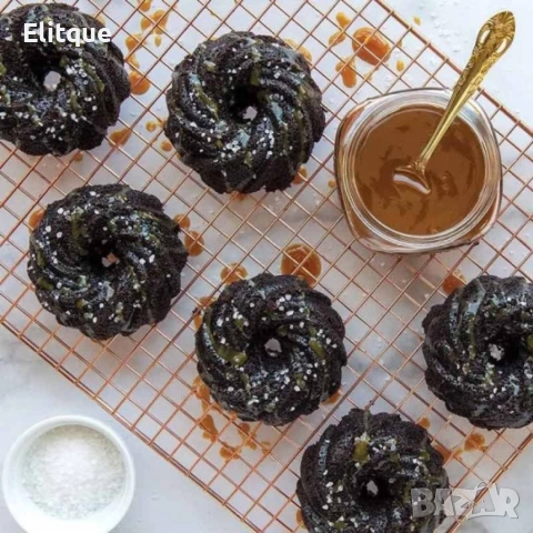 Комплект от 12 броя силиконови форми за мъфини, снимка 4 - Форми - 52897252