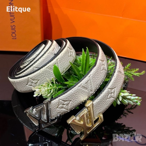 колани от естествена кожа в кутия Louis Vuitton , снимка 4 - Колани - 52907754