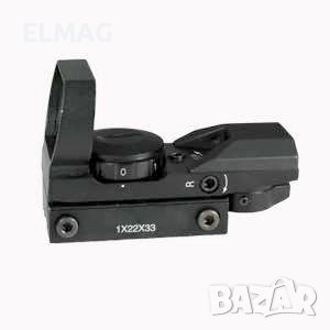 ПРИЦЕЛ -ХОЛОГРАМЕН БЪРЗОМЕРЕЦ  JH-400  с Червена и Зелена точка , снимка 7 - Оборудване и аксесоари за оръжия - 37593115